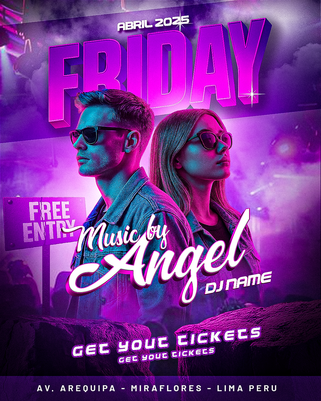 367. Diseño de flyer para cantantes