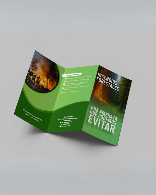 444. Tríptico en Corel draw