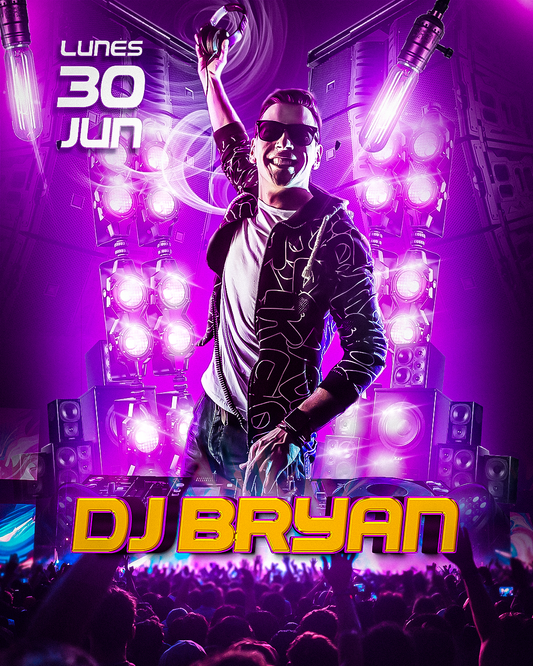 450. Flyer para evento DJ